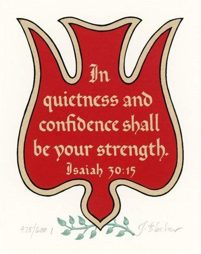 Isaiah 30:15 KJV, Print Only 4" x 5"