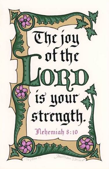 Nehemiah 8:10 KJV, Print Only 6" x 9"